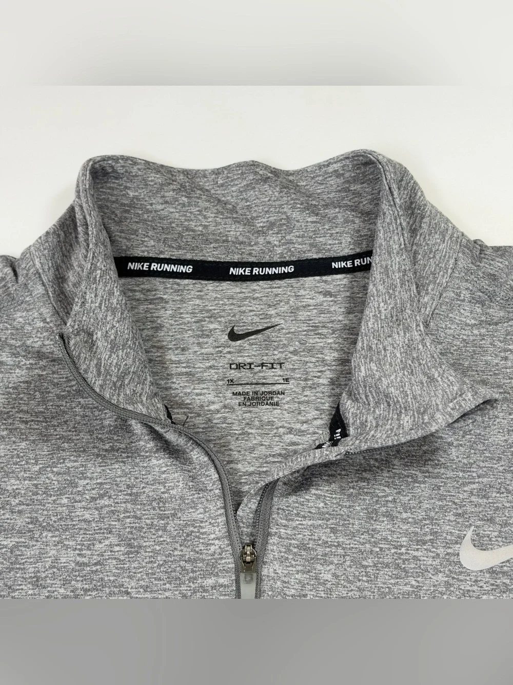Nike Running Dri-FIT Element 1/2 Zip Top Women's 1X Grey Heather AO8125-036